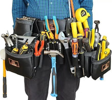 Load image into Gallery viewer, Leather Tool Belt Carpenter Electrician Tool Pouch Framer Construction Bag 33Pro