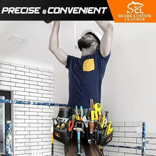 Load image into Gallery viewer, Leather Tool Belt Carpenter Electrician Tool Pouch Framer Construction Bag 33Pro