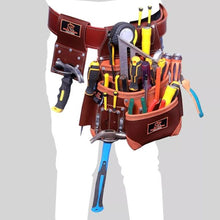 Load image into Gallery viewer, Tool Belts | Leather Oil Tanned 14 Pockets Multi- Purpose Tool Pouch with belt-