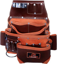 Load image into Gallery viewer, Tool Belts | Leather Oil Tanned 14 Pockets Multi- Purpose Tool Pouch with belt-