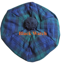 Load image into Gallery viewer, Men's & Women’s Scottish Tam O' Shanter Hat Tartan Scottish Tammy Cap One Size