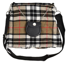 Load image into Gallery viewer, Scottish Tartan Crossbody Purse Sholder Hand Kilt Shape Ladies Purse Sponge Bag