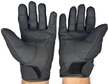 Load image into Gallery viewer, Men's Real Genuine Leather Cruiser Motorcycle Racing Knuckle Protection Gloves,