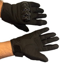 Load image into Gallery viewer, Men's Real Genuine Leather Cruiser Motorcycle Racing Knuckle Protection Gloves,