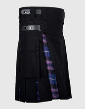 Load image into Gallery viewer, Scottish Men's Cotton & Tartan Fashion Hybrid Utility Deluxe Kilt USA Stock