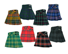 Load image into Gallery viewer, Scottish Ladies Knee Length Kilt Skirt 16" Length Tartan Pleated Kilts Multi Colors