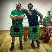 Load image into Gallery viewer, Men's 8 Yard Scottish Tartan Highland Wedding Kilt Irish National