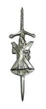 Load image into Gallery viewer, Scottish Kit Pins Various Design Chrome Finish 4" Highland Celtic Pin