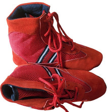 Load image into Gallery viewer, Sambo shoes Mens Boys wrestling mat Sued Leather shoes mma boxing Sambo shoes