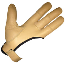 Load image into Gallery viewer, TRADITIONAL ARCHER GLOVE TOP QUALITY GLOVE 100% REAL LEATHER CHOCLATE