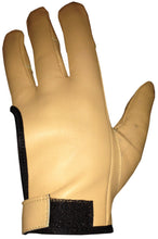 Load image into Gallery viewer, TRADITIONAL ARCHER GLOVE TOP QUALITY GLOVE 100% REAL LEATHER CHOCLATE