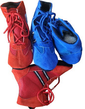 Load image into Gallery viewer, Sambo shoes Mens Boys wrestling mat Sued Leather shoes mma boxing Sambo shoes
