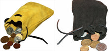 Load image into Gallery viewer, Medieval/Larp/SCA/Pagan/Reenactment DRAWSTRING MONEY POUCH, Archery Coin Pouch