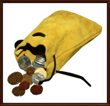 Load image into Gallery viewer, Medieval/Larp/SCA/Pagan/Reenactment DRAWSTRING MONEY POUCH, Archery Coin Pouch