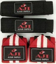 Load image into Gallery viewer, 2 Pairs Weight Lifting Wrist Wraps, Weightlifting Gym Workout Training Straps