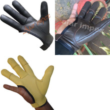 Load image into Gallery viewer, TRADITIONAL ARCHER GLOVE TOP QUALITY GLOVE 100% REAL LEATHER CHOCLATE