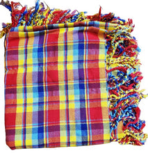 Load image into Gallery viewer, Tartan Scottish Purled Fringe Piper Fly Plaid 48"- 48" Fly Plaid
