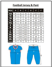 Load image into Gallery viewer, 10 Custom American Football Uniforms Digital Sublimation Sets Jersey and Pant