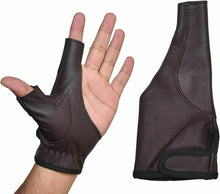 Load image into Gallery viewer, Bow / Archery Shooting Leather Gloves Top quality Gloves 100% Genuine leather