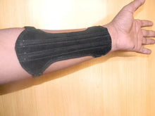 Load image into Gallery viewer, Archery Suede Arm Guard Unisex Size 19cm Long x 8cm 2 Straps- Hunting Arm Guard