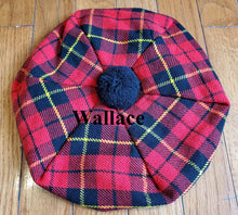 Load image into Gallery viewer, Men's & Women’s Scottish Tam O' Shanter Hat Tartan Scottish Tammy Cap One Size