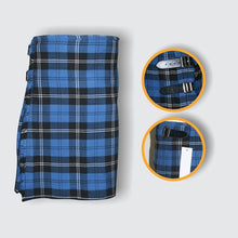 Load image into Gallery viewer, Men's 8 Yard Scottish Tartan Highland Wedding Kilt Ramsey Blue