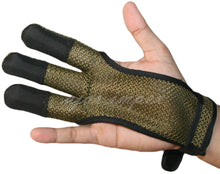 Load image into Gallery viewer, ARCHERS MESH SHOOTING 3 FINGERS GLOVE LEATHER FREE GLOVE HUNTING,SHOOTING GLOVES