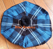 Load image into Gallery viewer, Men's & Women’s Scottish Tam O' Shanter Hat Tartan Scottish Tammy Cap One Size