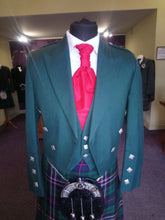 Load image into Gallery viewer, Mixed Tropical WOOL Blue Prince Charlie Jacket & waistcoat Vest- Kilt Jacket