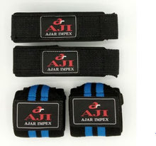 Load image into Gallery viewer, 2 Pairs Weight Lifting Wrist Wraps, Weightlifting Gym Workout Training Straps