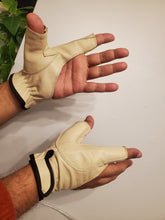 Load image into Gallery viewer, Bow / Archery Shooting Leather Gloves Top quality Gloves 100% Genuine leather