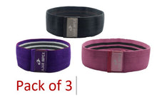 Load image into Gallery viewer, 3 Pcs Hip Circle Resistance Band Fitness Loop Elastic Booty Legs Bands Glute