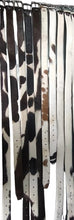 Load image into Gallery viewer, Real Cowhide Hair-On Genuine Leather Belt Unisex with Metal Buckle Cowboy Style
