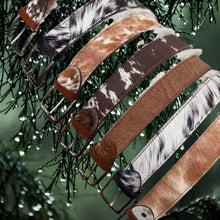 Load image into Gallery viewer, Real Cowhide Hair-On Genuine Leather Belt Unisex with Metal Buckle Cowboy Style