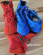 Load image into Gallery viewer, Sambo shoes Mens Boys wrestling mat Sued Leather shoes mma boxing Sambo shoes