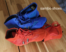 Load image into Gallery viewer, Sambo shoes Mens Boys wrestling mat Sued Leather shoes mma boxing Sambo shoes