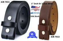 Load image into Gallery viewer, Heavy Duty Leather Belt 1" -2.5cm Wide One Piece Leather