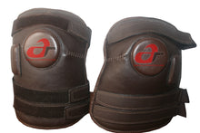 Load image into Gallery viewer, 3 or 2 Strap Polo & Ridding Knee Guards-Leather and Padded 100% Real Leather Guards