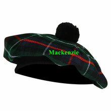 Load image into Gallery viewer, Men's & Women’s Scottish Tam O' Shanter Hat Tartan Scottish Tammy Cap One Size