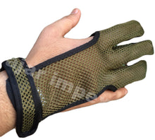 Load image into Gallery viewer, ARCHERS MESH SHOOTING 3 FINGERS GLOVE LEATHER FREE GLOVE HUNTING,SHOOTING GLOVES