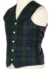 Load image into Gallery viewer, Argyle Waist Coat Vest Scottish Kilt Vest Black Watch 5 Buttons Vest