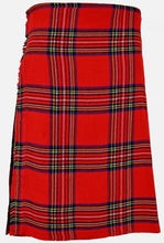 Load image into Gallery viewer, Men's 8 Yard Scottish Tartan Highland Wedding Kilt Royal Stewart