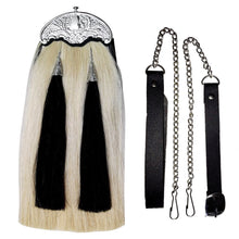 Load image into Gallery viewer, Original Long Horse Hair Sporran with Two Black Tassels