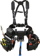 Load image into Gallery viewer, 100% Genuine Full Grain Leather Tool Belt Pouch Bag Suspender hamber Holder