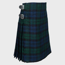 Load image into Gallery viewer, Men's 8 Yard Scottish Tartan Highland Wedding Kilt Black watch USA Stock