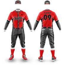 Load image into Gallery viewer, 10 Custom Base Ball Uniforms Digital Sublimation Sets Jersey and Pant Customized