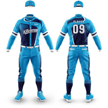 Load image into Gallery viewer, 10 Custom Base Ball Uniforms Digital Sublimation Sets Jersey and Pant Customized