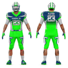 Load image into Gallery viewer, 10 Custom American Football Uniforms Digital Sublimation Sets Jersey and Pant