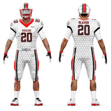 Load image into Gallery viewer, 10 Custom American Football Uniforms Digital Sublimation Sets Jersey and Pant