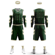 Load image into Gallery viewer, 10 Adult Basketball Uniforms Set Reversible Home & away of Jerseys & Shorts